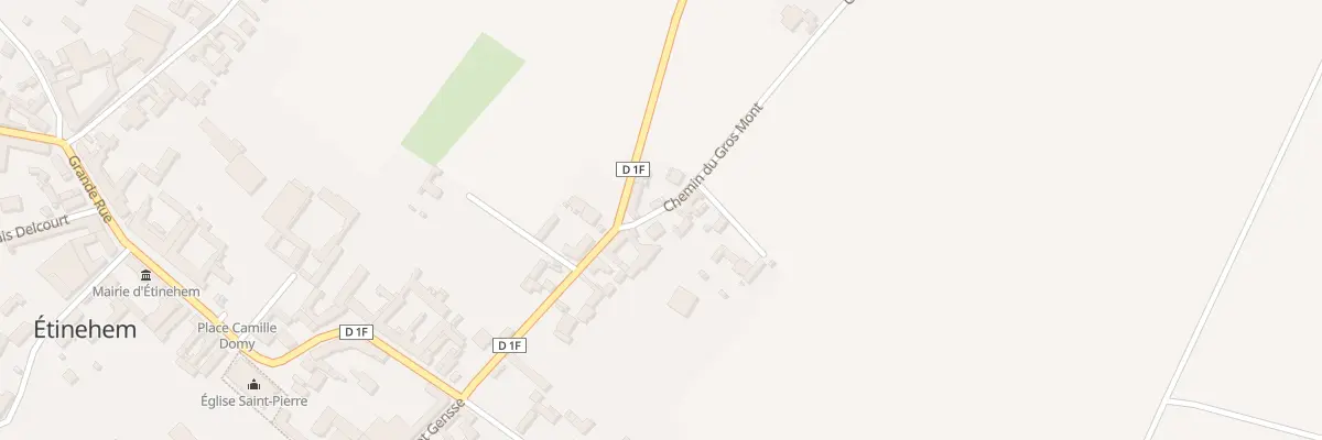 Plan du 2 Che du Gros Mont à Étinehem-Méricourt