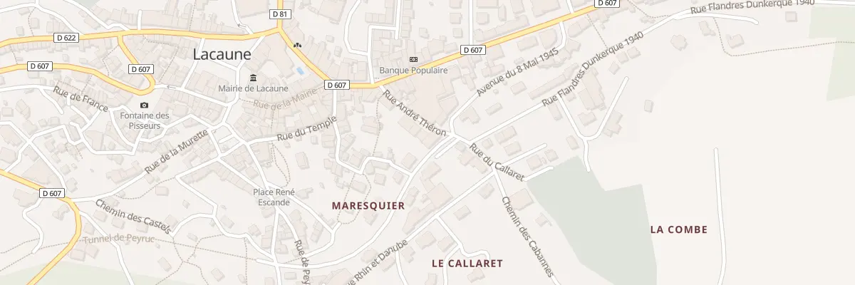 Plan du 14 Rue André Théron à Lacaune