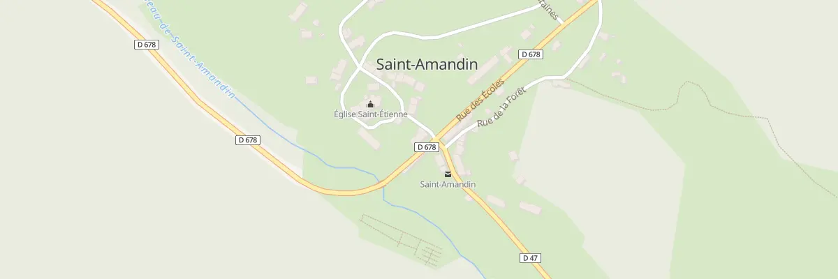 Plan du 12 Rue des Écoles à Saint-Amandin