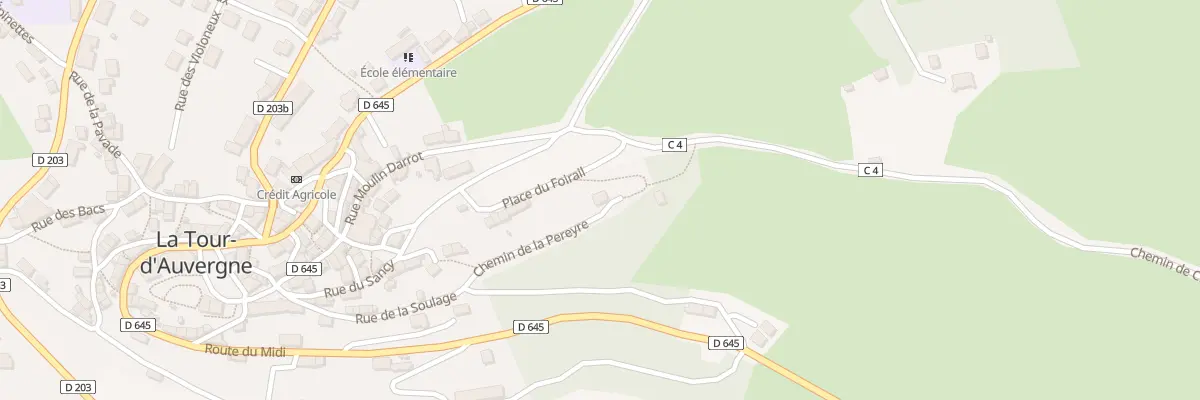 Plan du 5087 Che de la Pereyre à La Tour-d’Auvergne