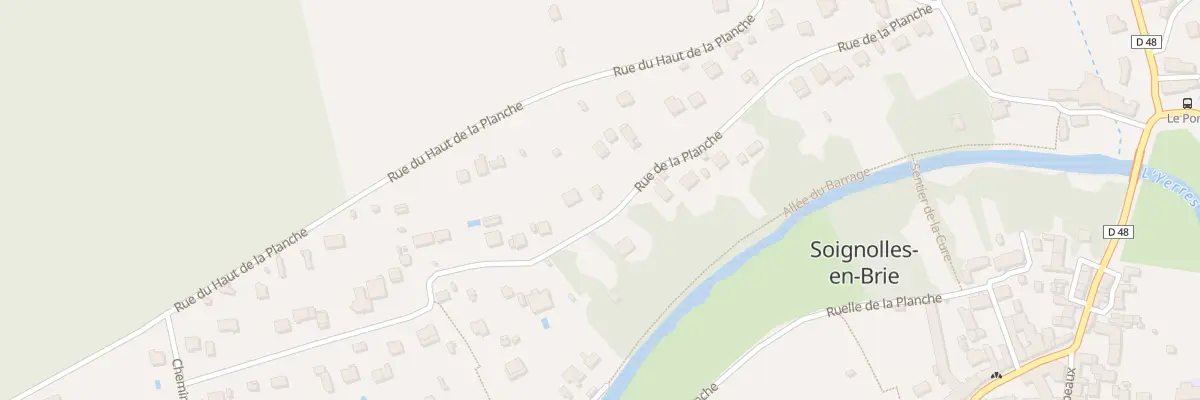 Plan du 32 Rue de la Planche à Soignolles-en-Brie