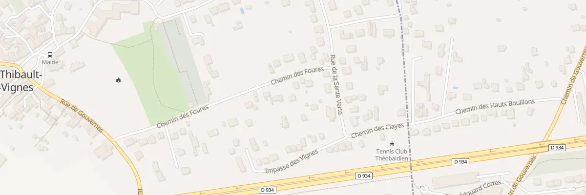 Plan du 28 Che des Foures à Saint-Thibault-des-Vignes