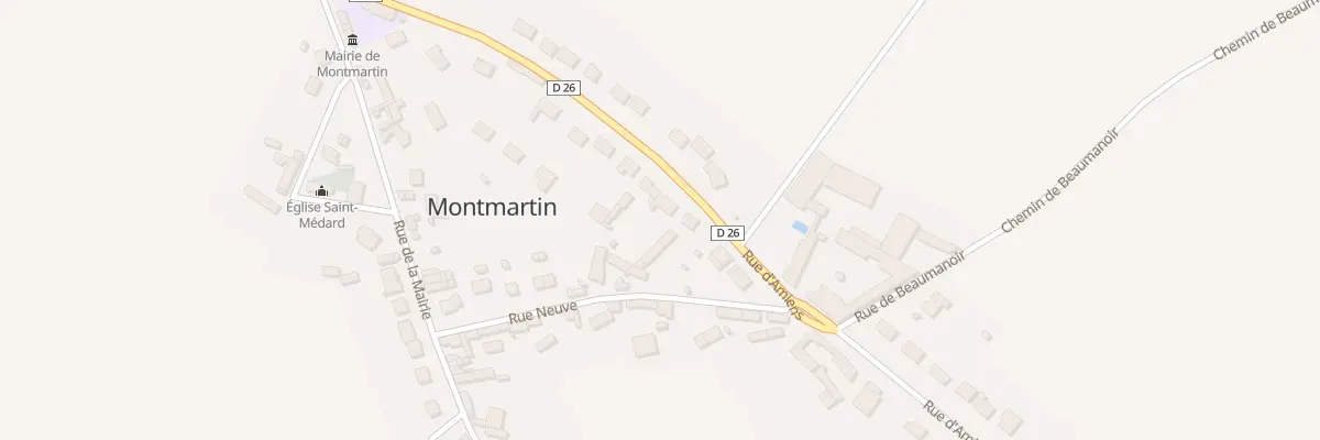 Plan du 22 Rue d’Amiens à Montmartin