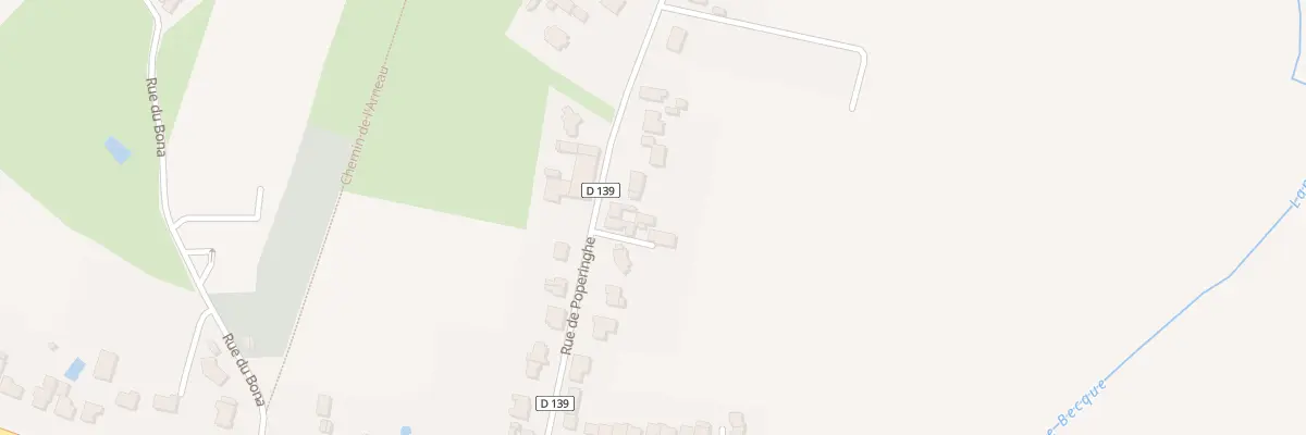 Plan du 504 Rue de Poperinghe à Boeschepe