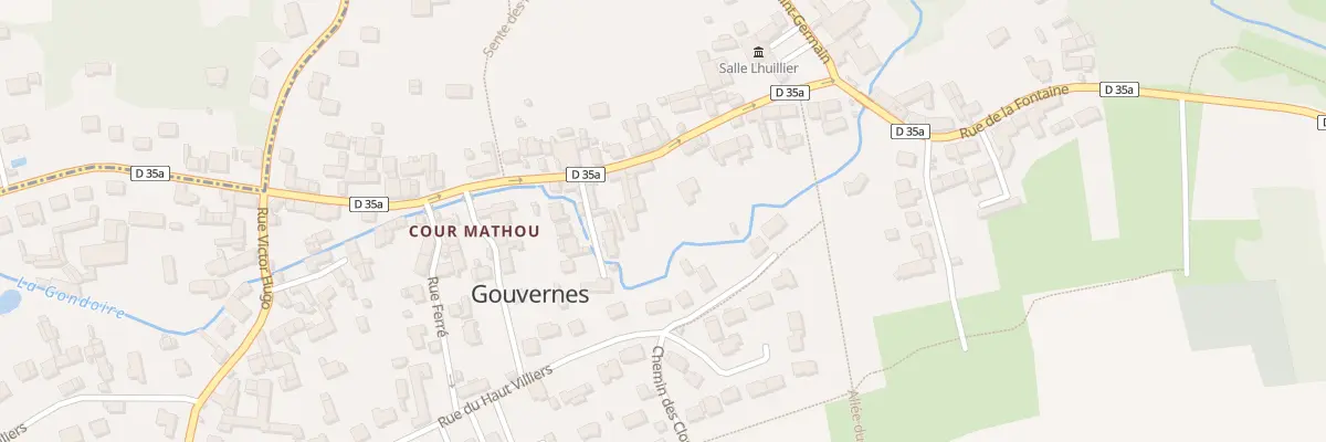 Plan du 21 Rue Pasteur à Gouvernes