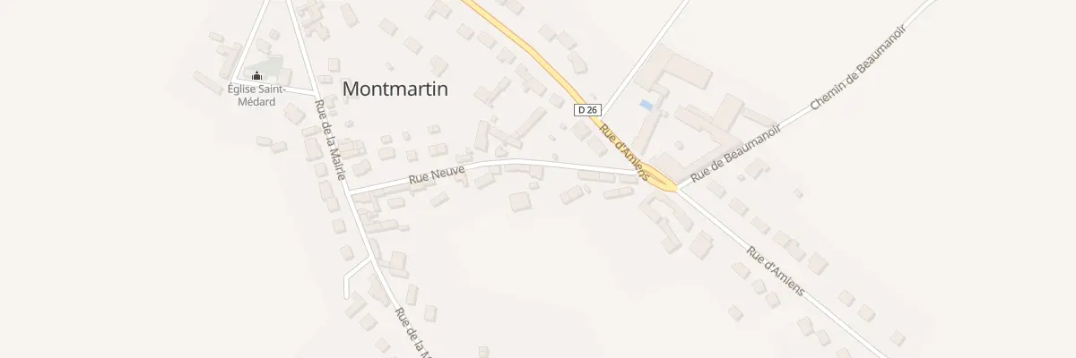 Plan du 10 Rue Neuve à Montmartin