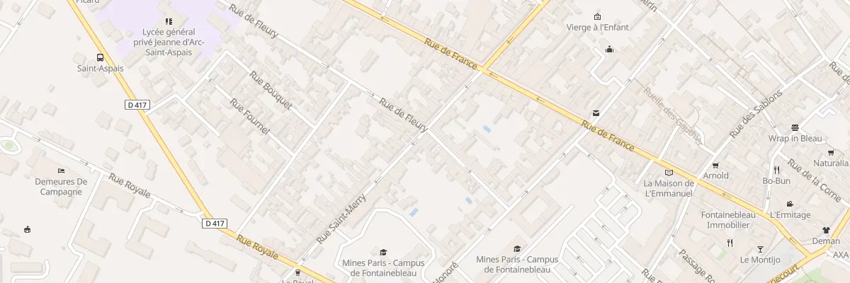 Plan du 44B Rue Saint-merry à Fontainebleau