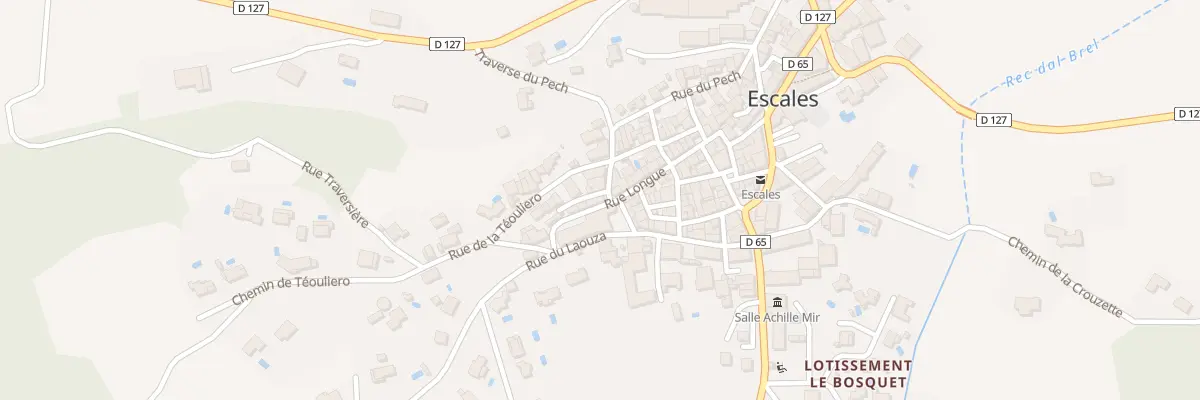 Plan du 1 Rue du Rocher à Escales