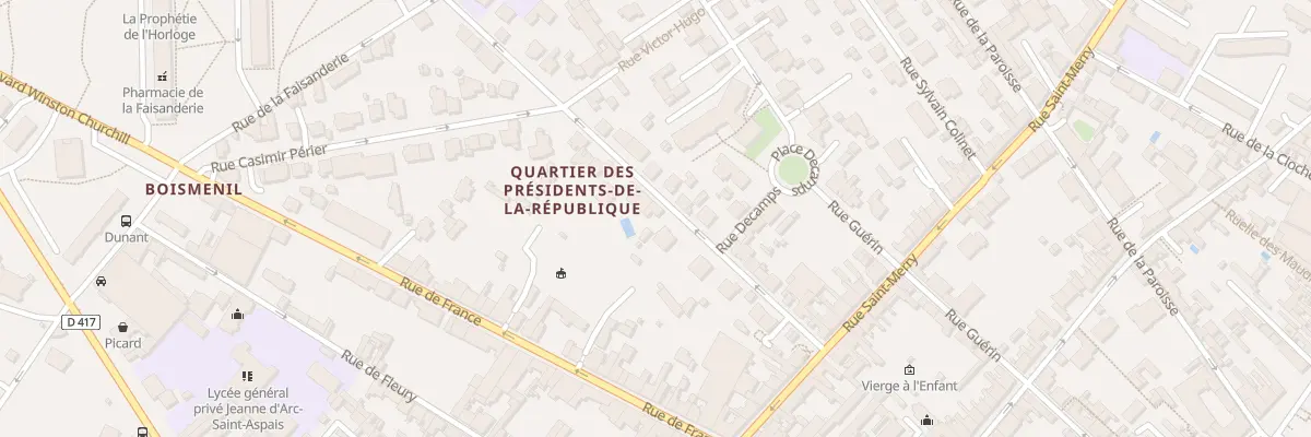 Plan du 11 Rue Carnot à Fontainebleau