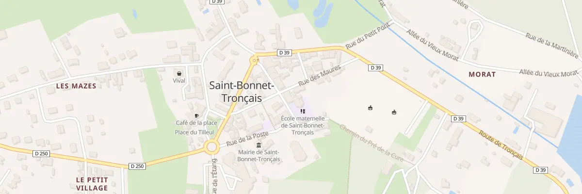 Plan du 4 Rue Saint Hubert à Saint-Bonnet-Tronçais