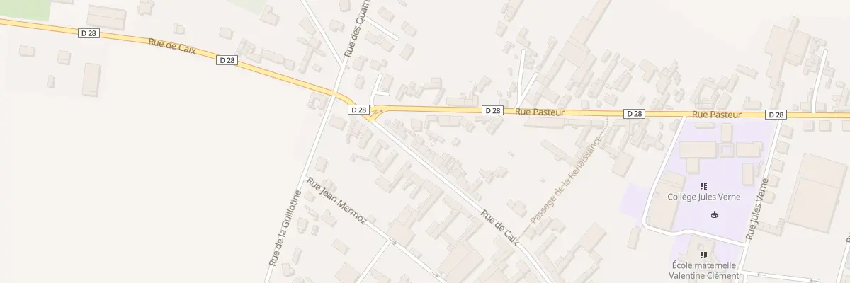 Plan du 38 Rue de Caix à Rosières-en-Santerre