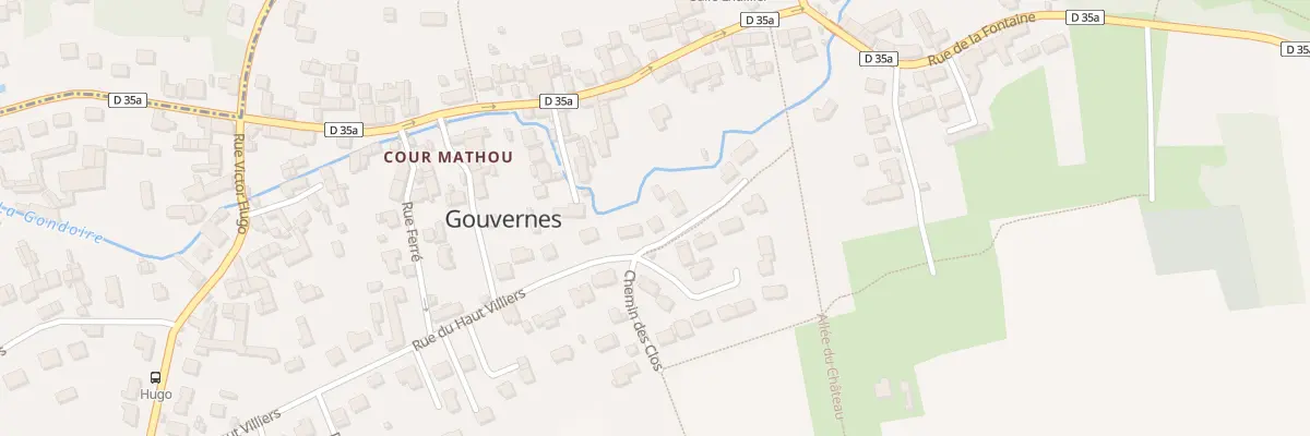 Plan du 10 Imp du Haut Villiers à Gouvernes