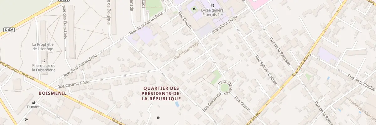 Plan du 31 Rue Guérin à Fontainebleau