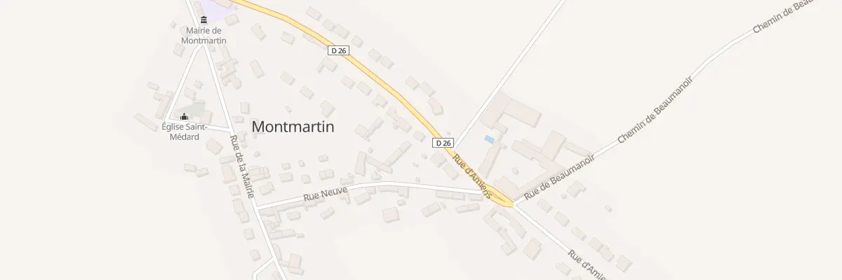 Plan du 24 Rue d’Amiens à Montmartin
