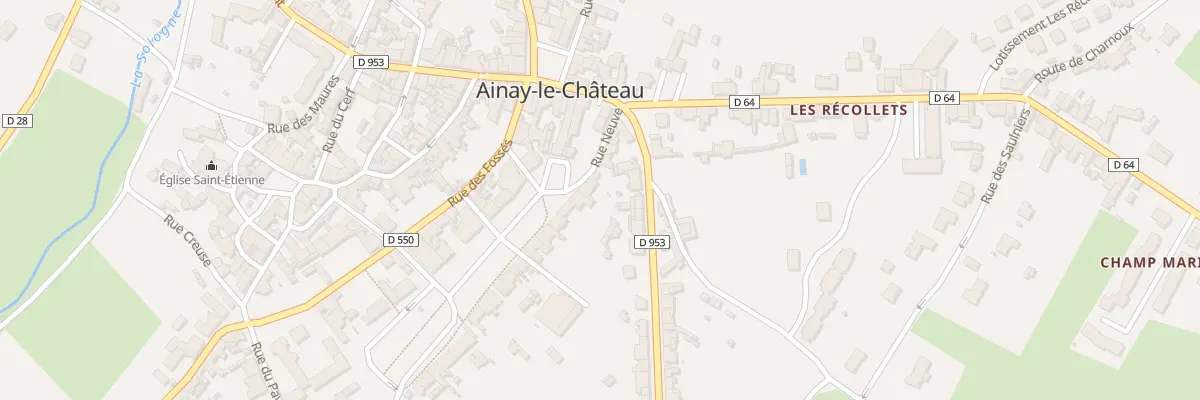 Plan du 3 Pl du Champ de Foire à Ainay-le-Château