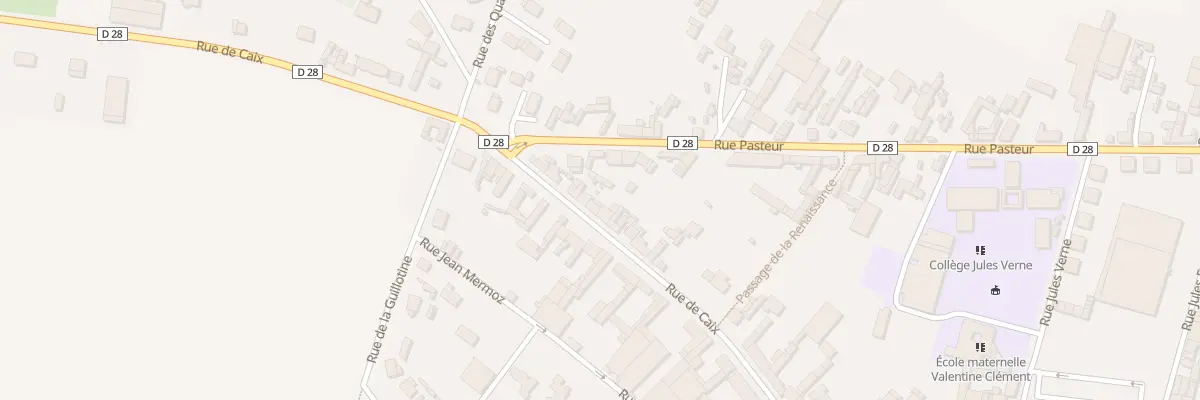 Plan du 34 Rue de Caix à Rosières-en-Santerre