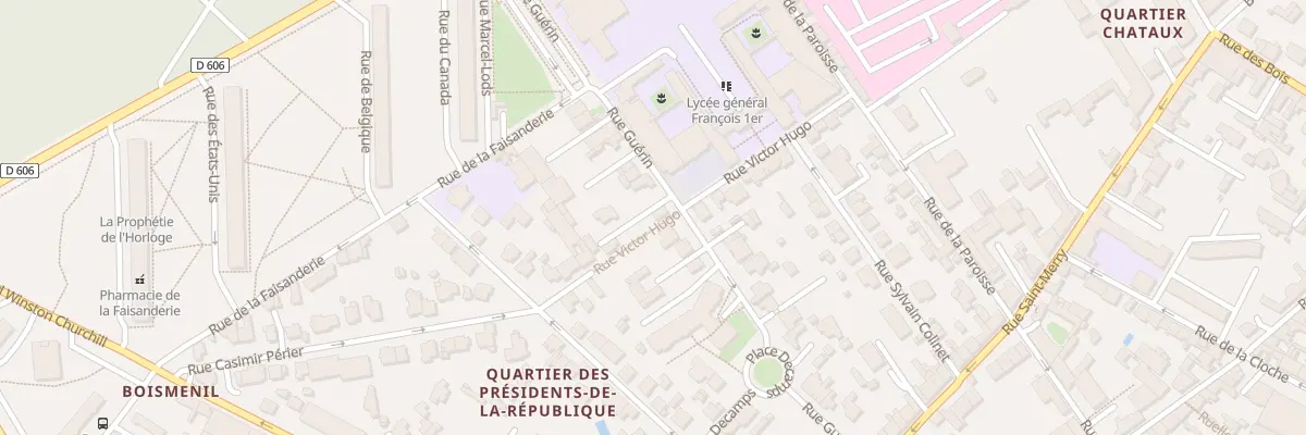 Plan du 39 Rue Guérin à Fontainebleau