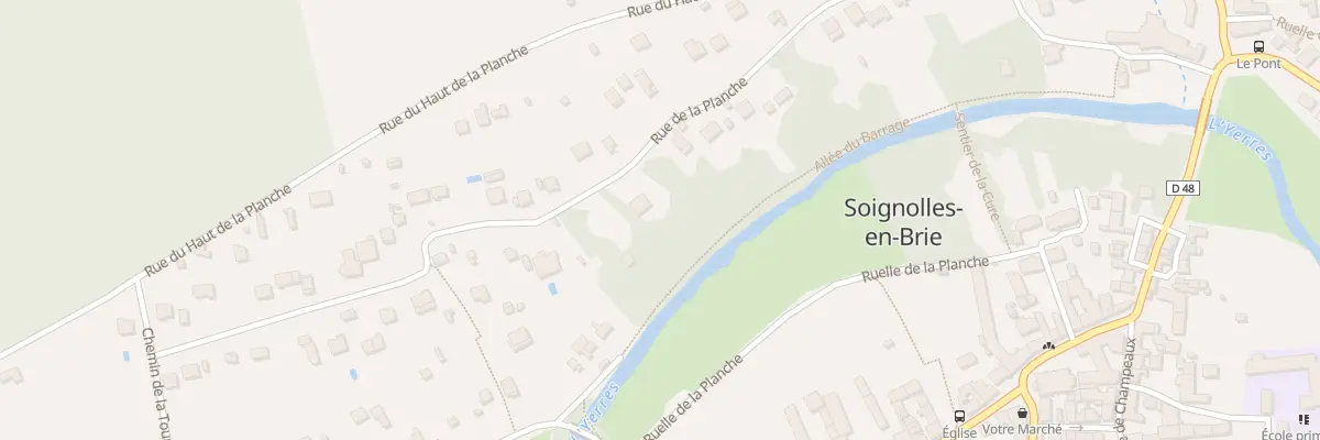 Plan du 31 Rue de la Planche à Soignolles-en-Brie