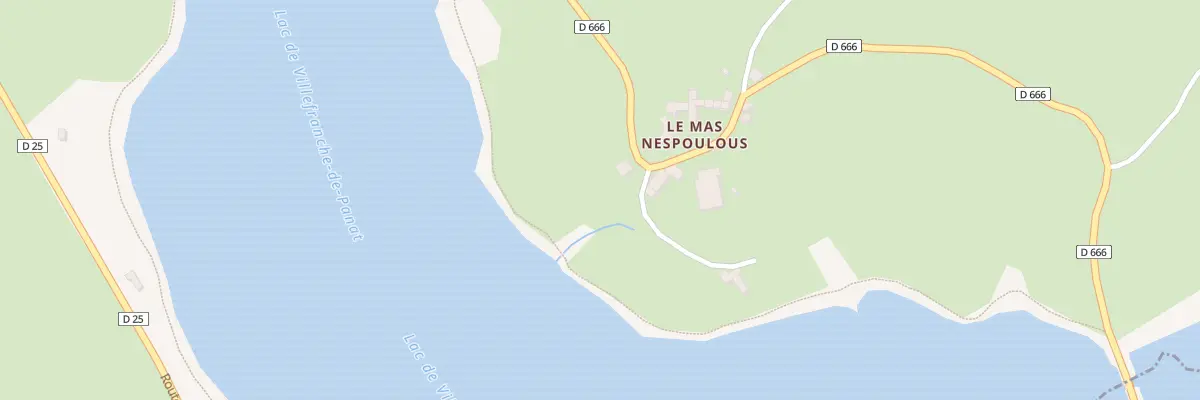 Plan du 5185 Le Mas Nespoulous à Alrance