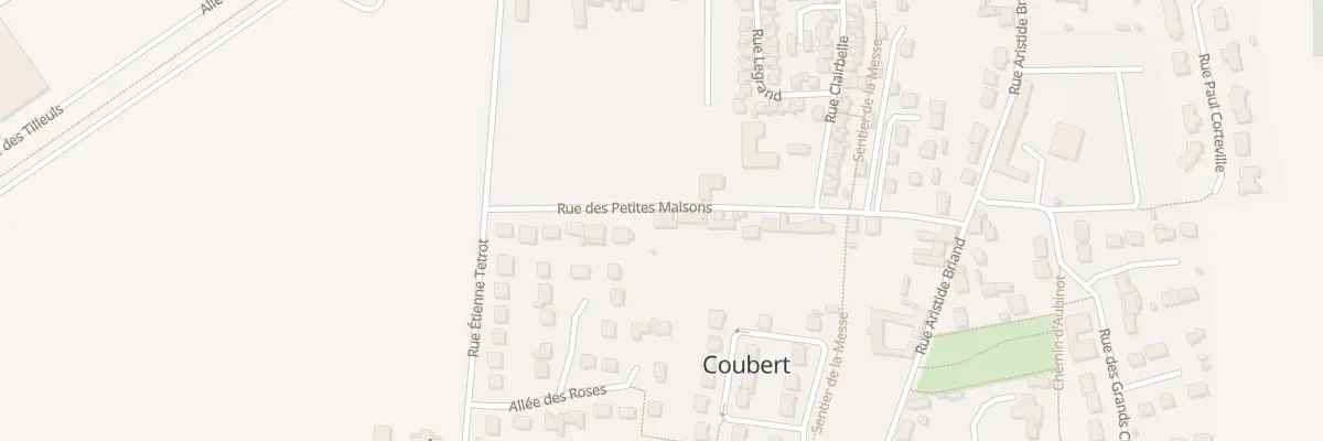 Plan du 25 Rue des Petites Maisons à Coubert