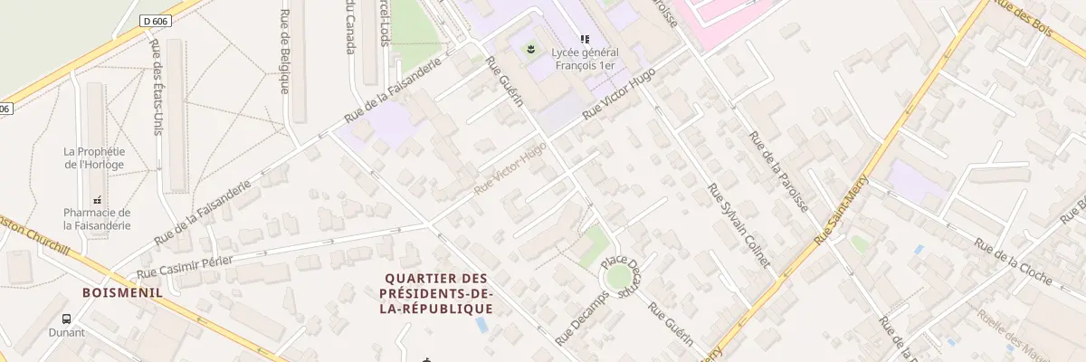 Plan du 33 Rue Guérin à Fontainebleau