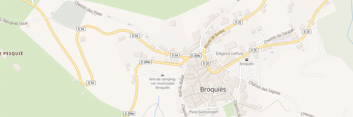 Plan du 3 Av de Brousse à Broquiès