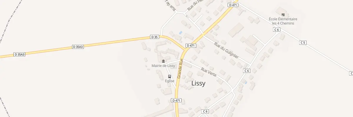 Plan du 25 Rue Grande à Lissy