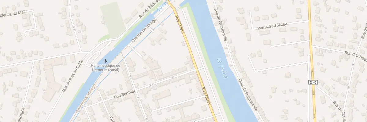 Plan du 25 Rue Thiers à Nemours