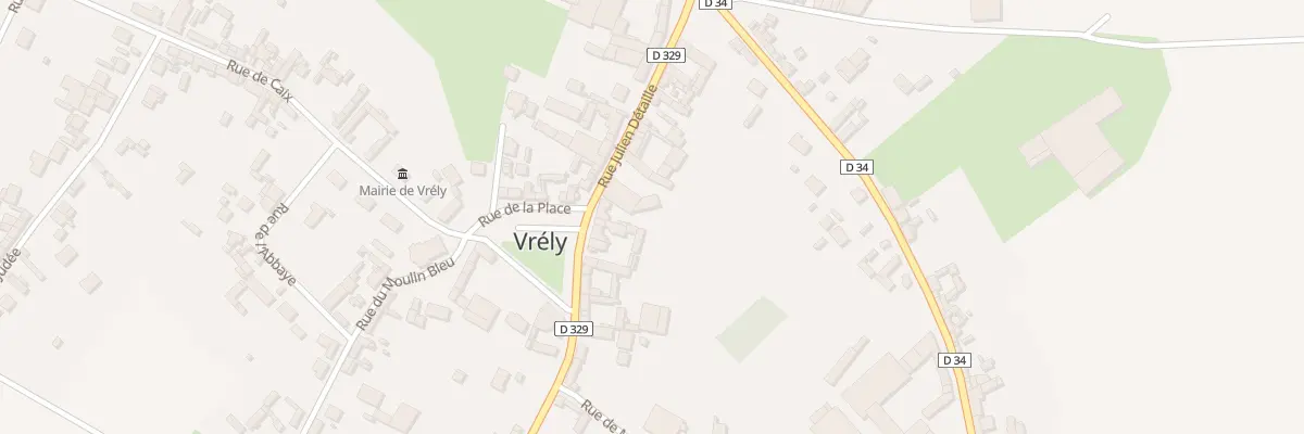 Plan du 2 Rue de Warvillers à Vrély