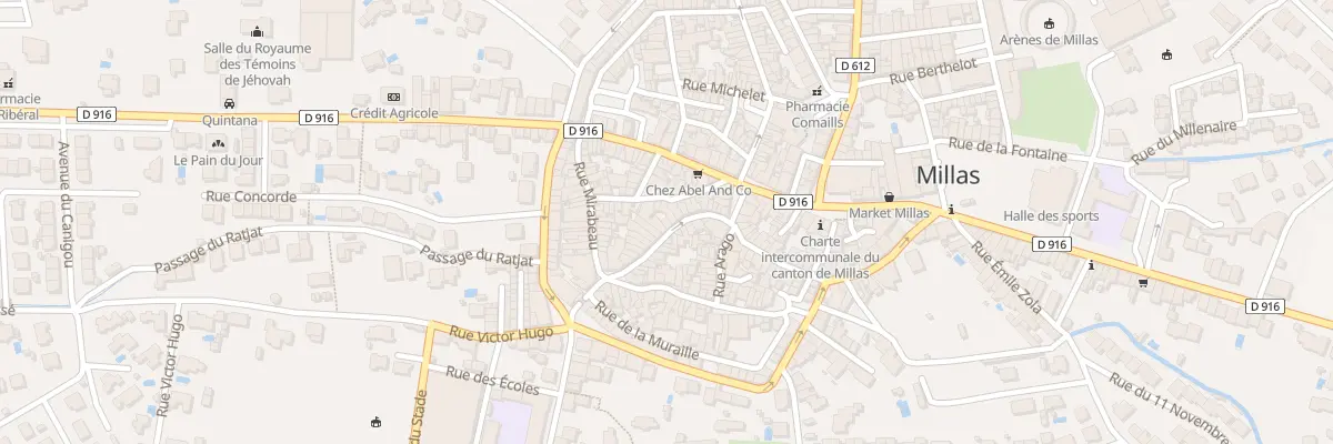 Plan du 56 Rue de la République à Millas