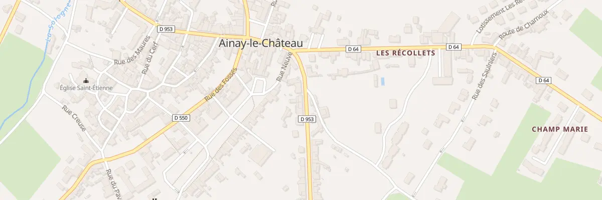 Plan du 8 Fg de Moulins à Ainay-le-Château