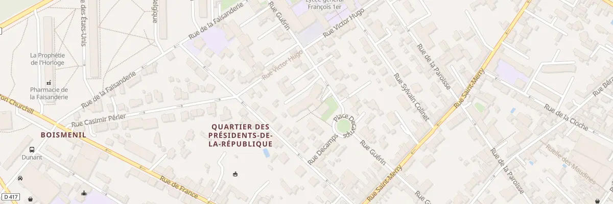Plan du 27 Rue Guérin à Fontainebleau
