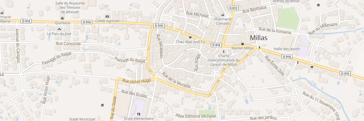 Plan du 39 Rue de la République à Millas