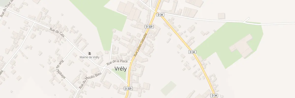 Plan du 1 Rue Julien Détaille à Vrély