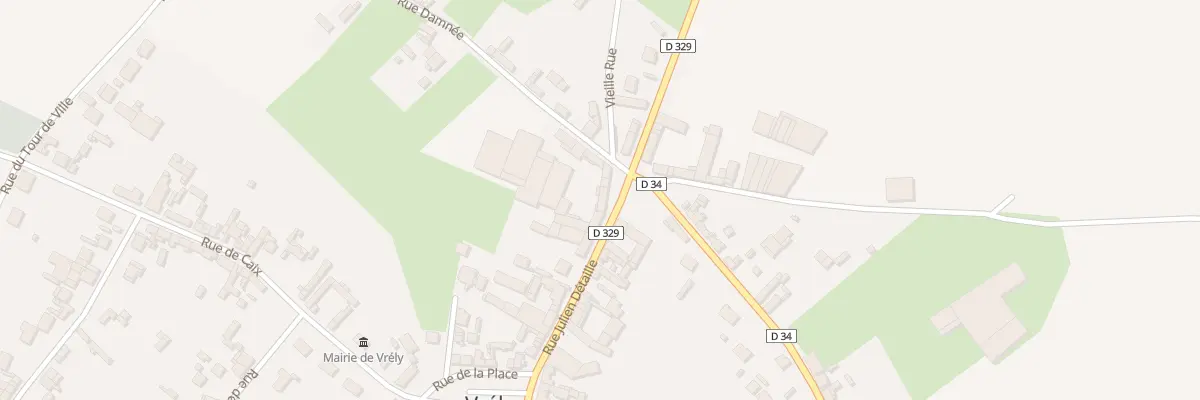 Plan du 12 Rue Julien Détaille à Vrély