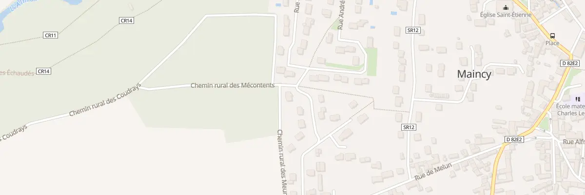 Plan du 13 Rue des Grandes Plantes à Maincy