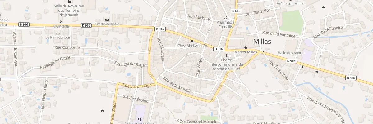 Plan du 35 Rue de la République à Millas