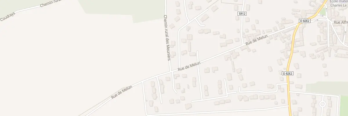 Plan du 1 Rue des Grandes Plantes à Maincy