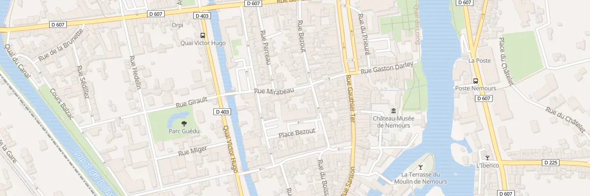 Plan du 1 Rue Mirabeau à Nemours