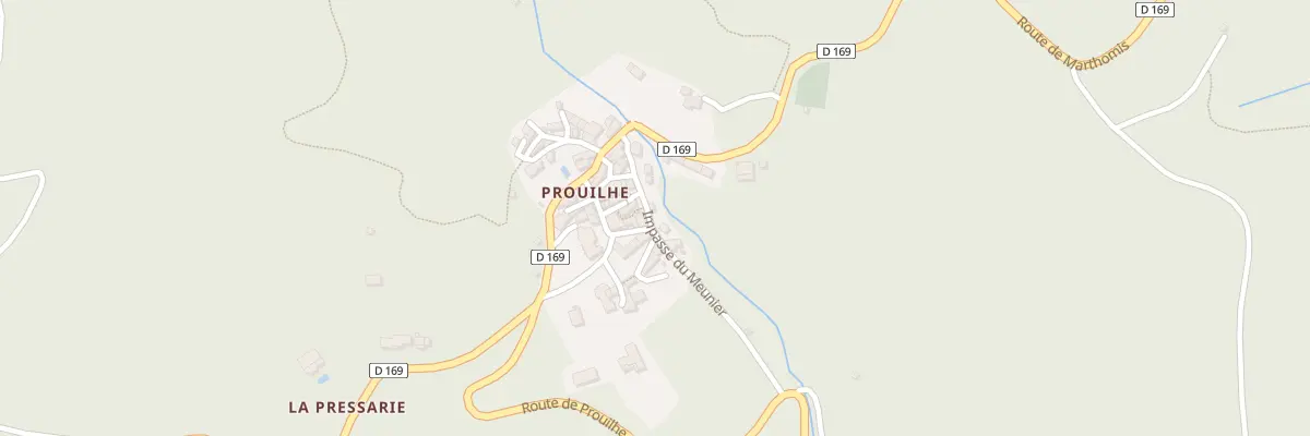 Plan du 5066 Prouilhe à Courniou