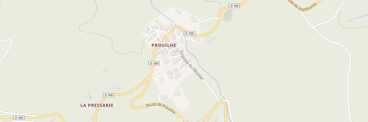 Plan du 5234 Prouilhe à Courniou