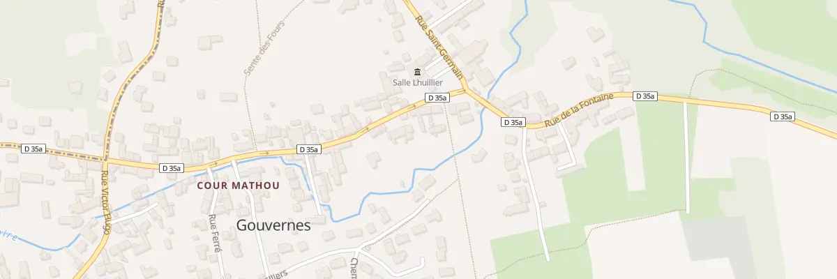 Plan du 7 Rue Pasteur à Gouvernes