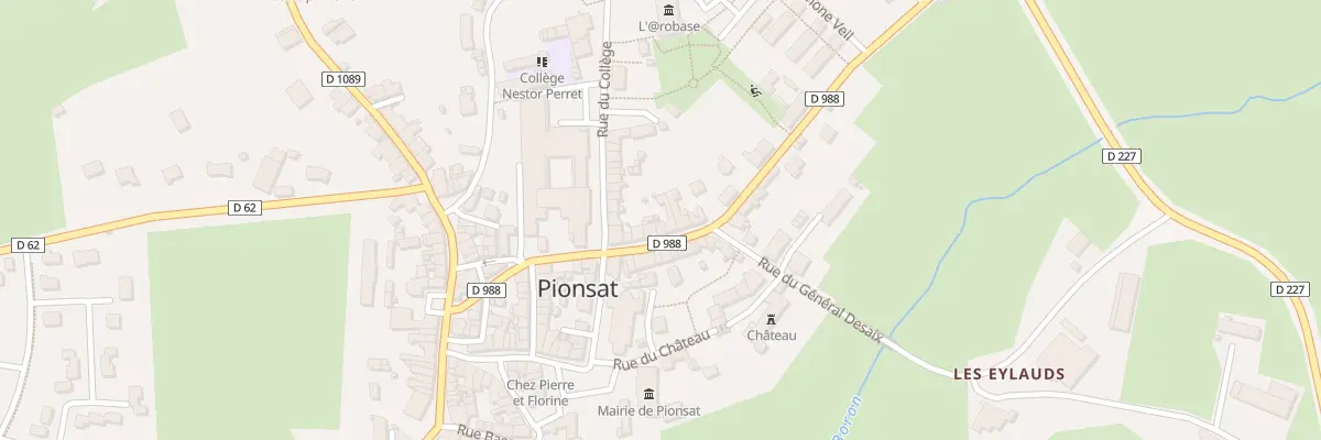 Plan du 21 Rue de la République à Pionsat