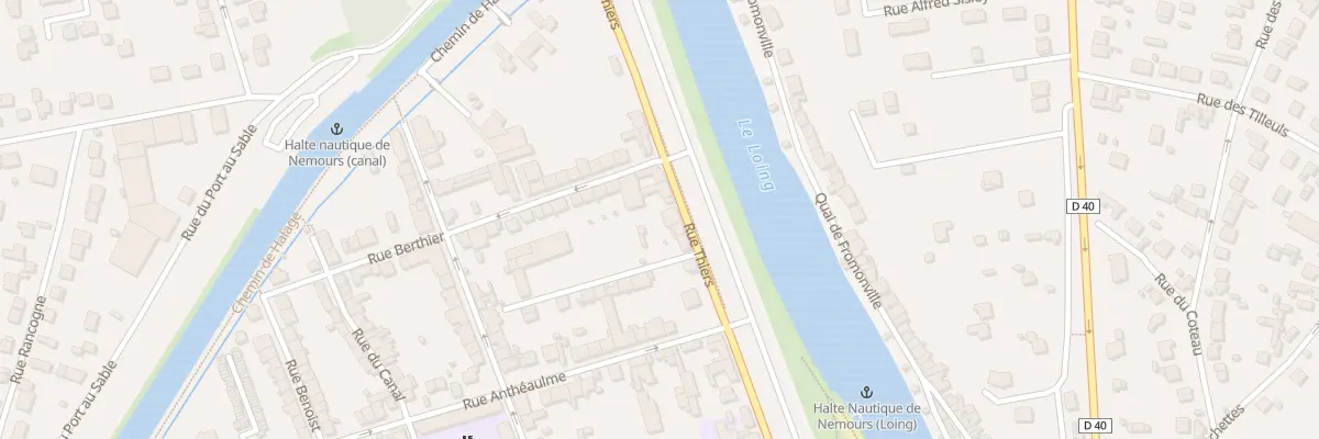 Plan du 21 Rue Thiers à Nemours