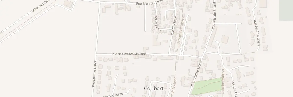 Plan du 12 Rue des Petites Maisons à Coubert