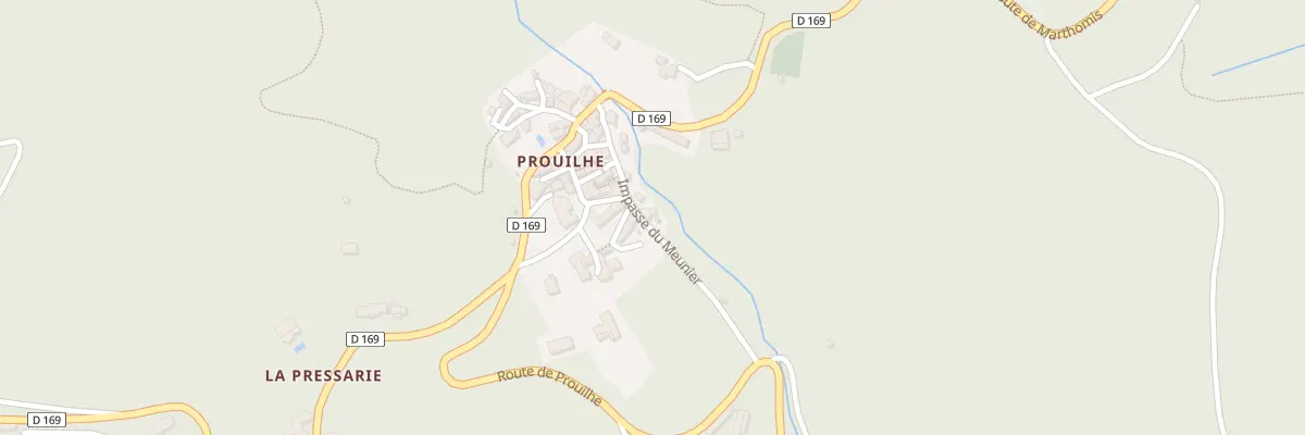 Plan du 5312 Prouilhe à Courniou