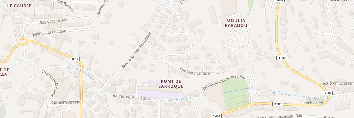 Plan du 8 Rue Camille Saint-Saëns à Lacaune