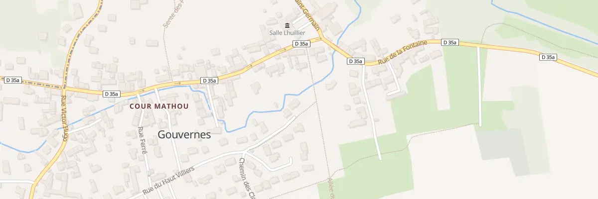 Plan du 2 Imp du Haut Villiers à Gouvernes