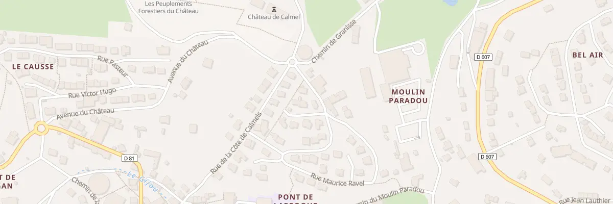 Plan du 2 Rue Georges Bizet à Lacaune