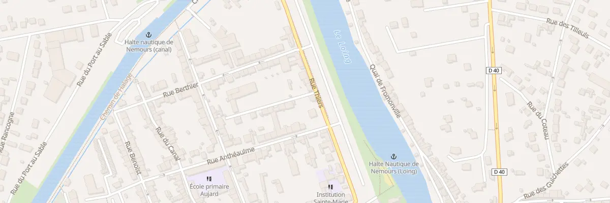 Plan du 15 Rue Thiers à Nemours